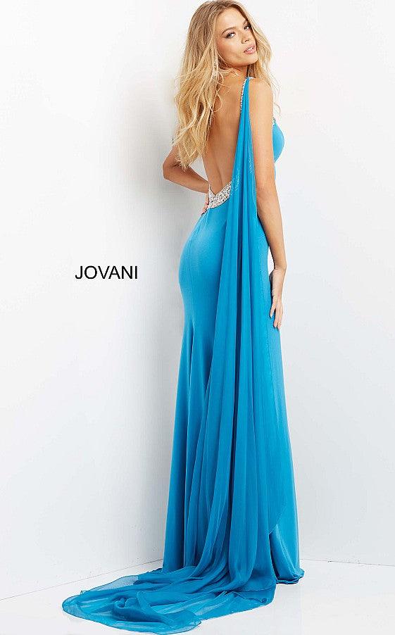 Jovani Spaghetti Strap Long Fitted Prom ...